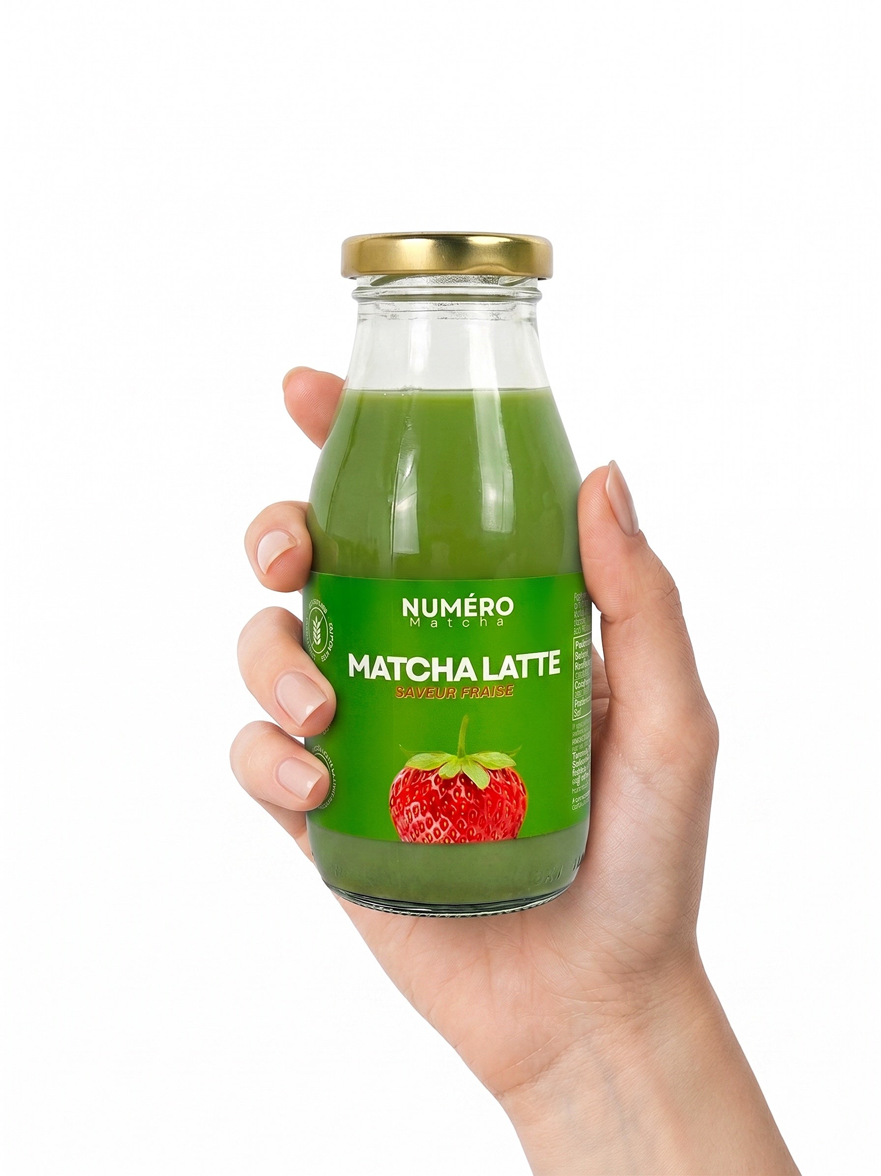 Matcha Latte Fraise - Prêt à boire